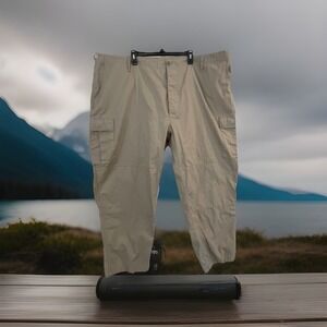Atlanco Tactical Cargo Pants Mens 4XL Regular Tan Ripstop Military BDU Combat